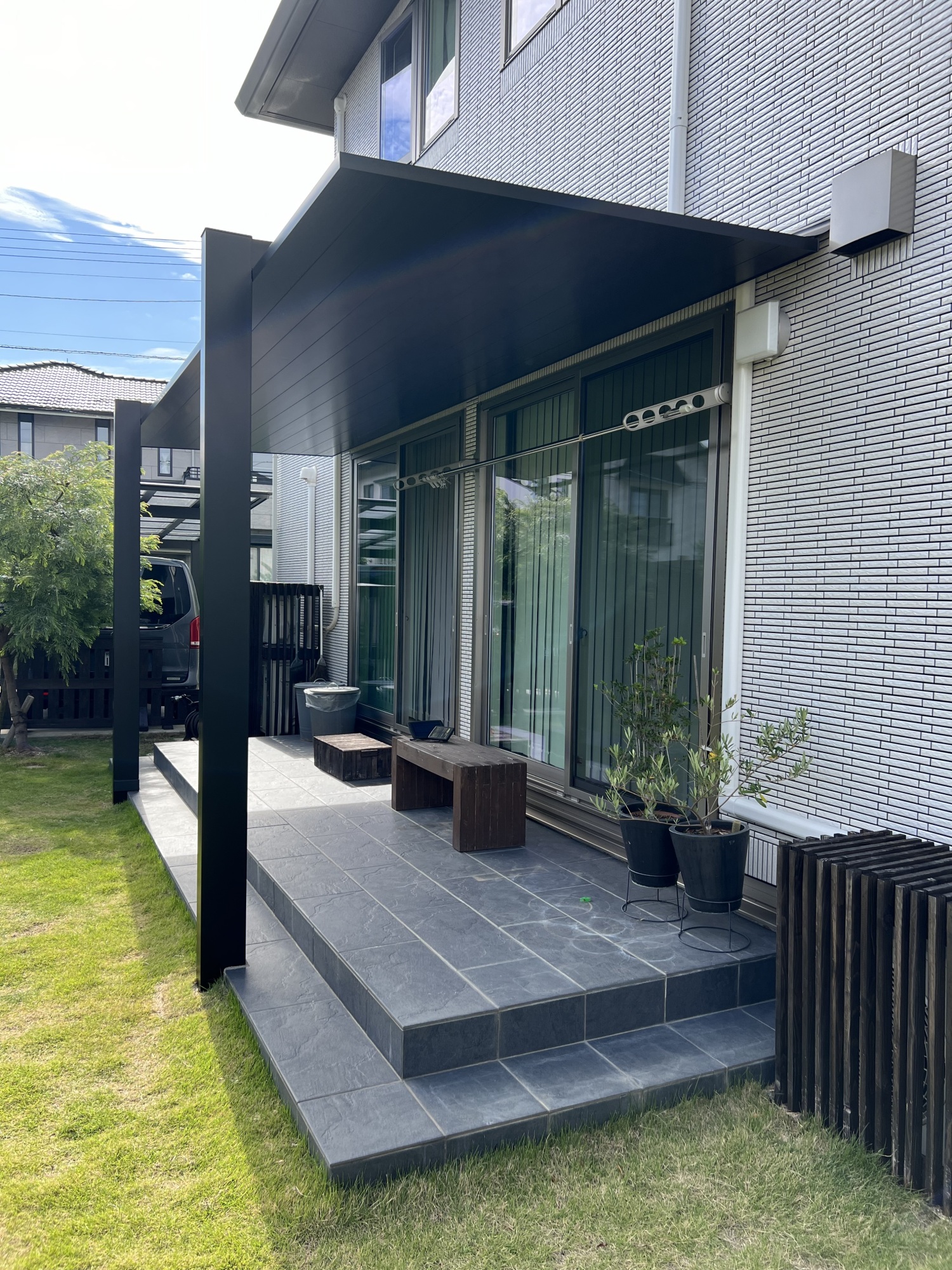 庭・ウッドデッキ・人工芝の施工例